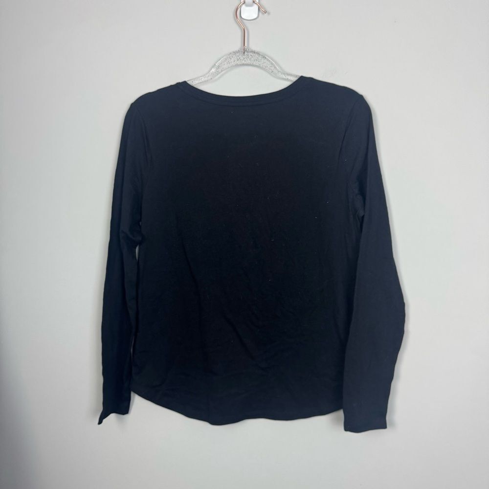 OLD NAVY | NEW Black Long Sleeve Everywear Crewneck Shirt Women’s Size Medium - Picture 8 of 8